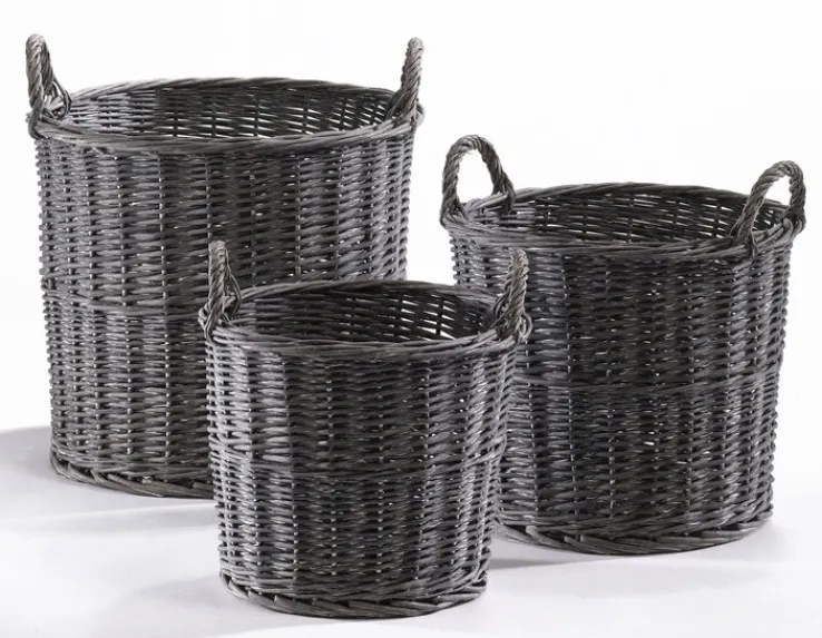 casaNOVA Korb mit 2 Henkel MITTERNACHT 41 cm