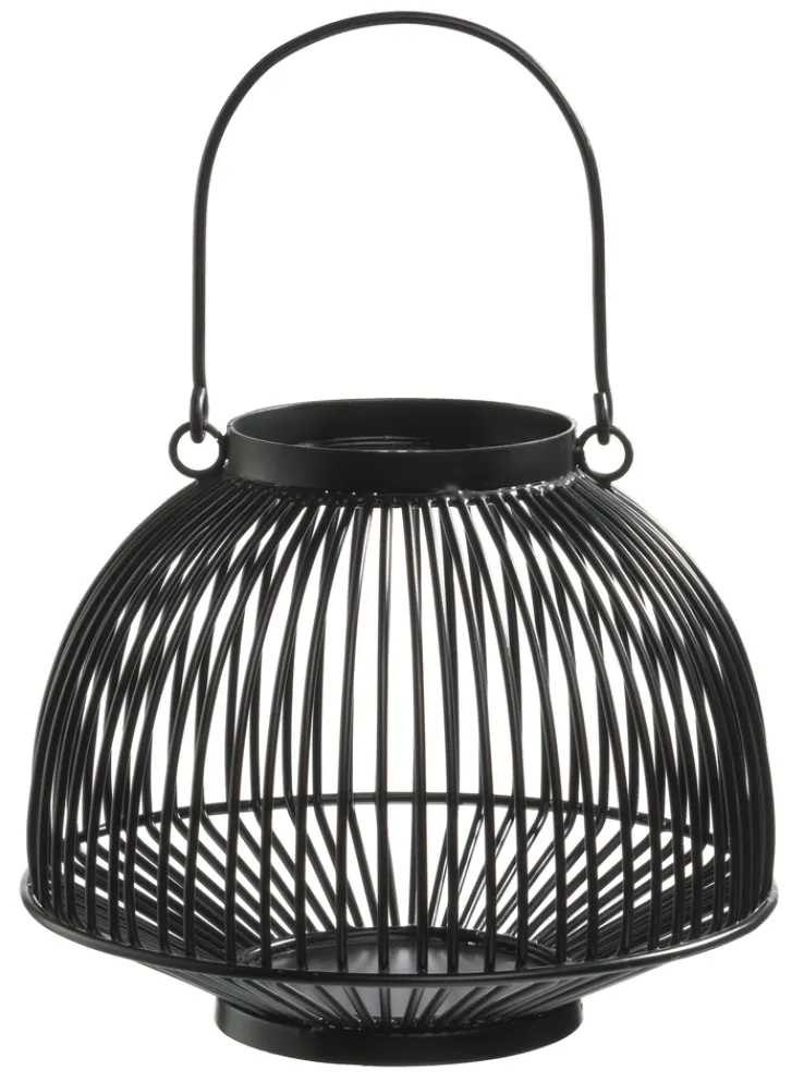 casaNOVA Laterne 18,75 cm schwarz