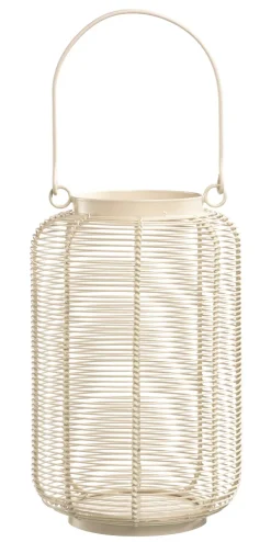 casaNOVA Laterne 25 cm weiß
