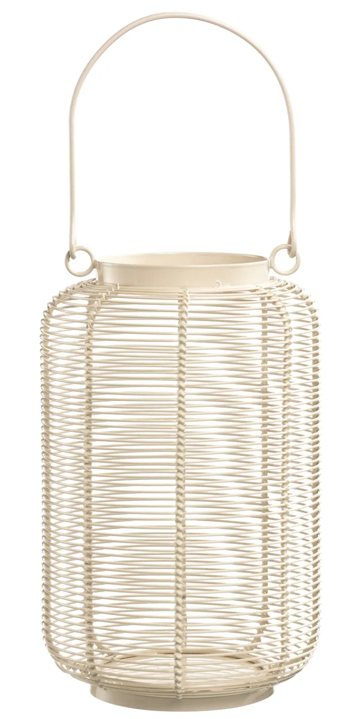 casaNOVA Laterne 25 cm weiß