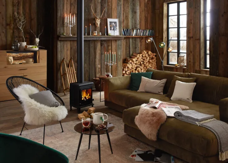 casaNOVA Laterne INDIA 75 cm Weide