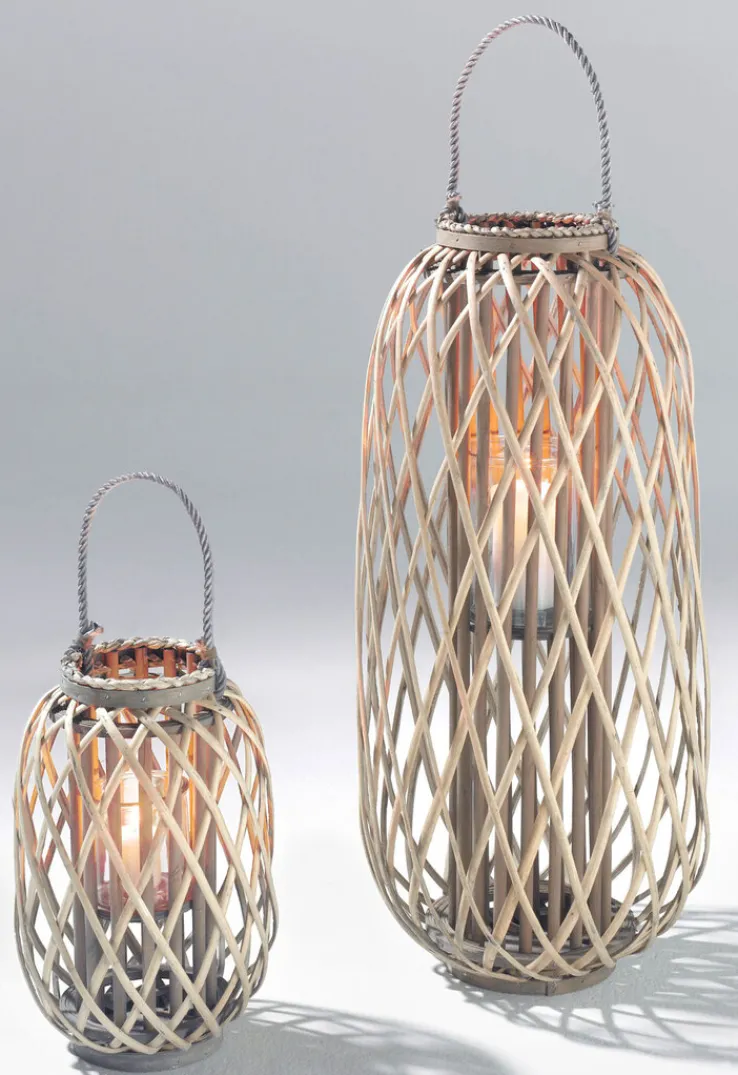 casaNOVA Laterne INDIA 75 cm Weide