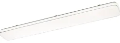 casaNOVA LED Deckenlampe SIMPLY 120 cm weiß /silberfarbig