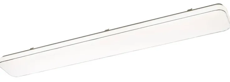 casaNOVA LED Deckenlampe SIMPLY 120 cm weiß /silberfarbig