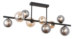 casaNOVA LED Retrofit Deckenlampe ESFERA schwarz /rauch /bernstein