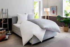 casaNOVA Satin-Bettwäsche SABRINA 135 x 200 cm silbergrau