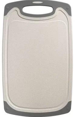 casaNOVA Schneidbrett 40 x 24 cm grau/ weiß