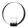 casaNOVA Teelichthalter 21 cm schwarz
