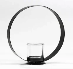 casaNOVA Teelichthalter 21 cm schwarz