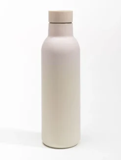 casaNOVA Trinkflasche 23 cm Edelstahl taupe
