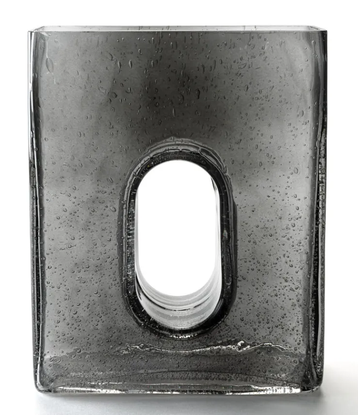 casaNOVA Vase 22 cm grau