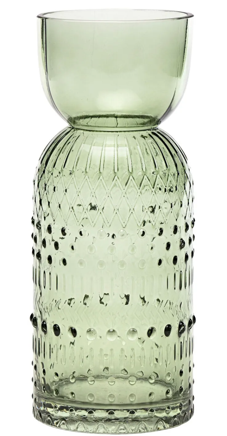 casaNOVA Vase 25 cm grün