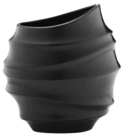 casaNOVA Vase 26 cm schwarz matt