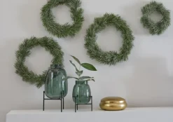 casaNOVA Vase 19 cm 2-teilig grün