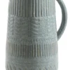 casaNOVA Vase BOHO 26 cm blau /goldfarbig