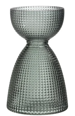 casaNOVA Vase Glas 14 cm hellgrün