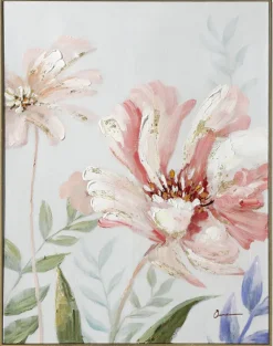 casaNOVA Wandgemälde Bild BLUME I 71,5 x 91,5 cm Leinwand/Kunststoffrahmen