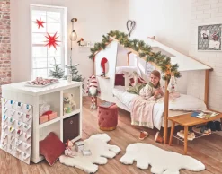 casaNOVA Weihnachten Kaffeetasse TANNENDUFT & LICHTERGLANZ weiß