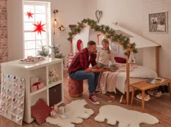 casaNOVA Weihnachten Kaffeetasse TANNENDUFT & LICHTERGLANZ weiß