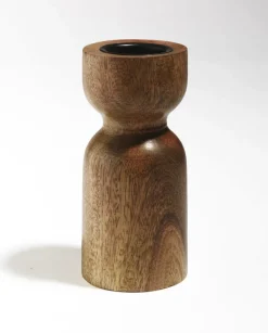 casaNOVA Weihnachten Kerzenständer 15 cm Mangoholz