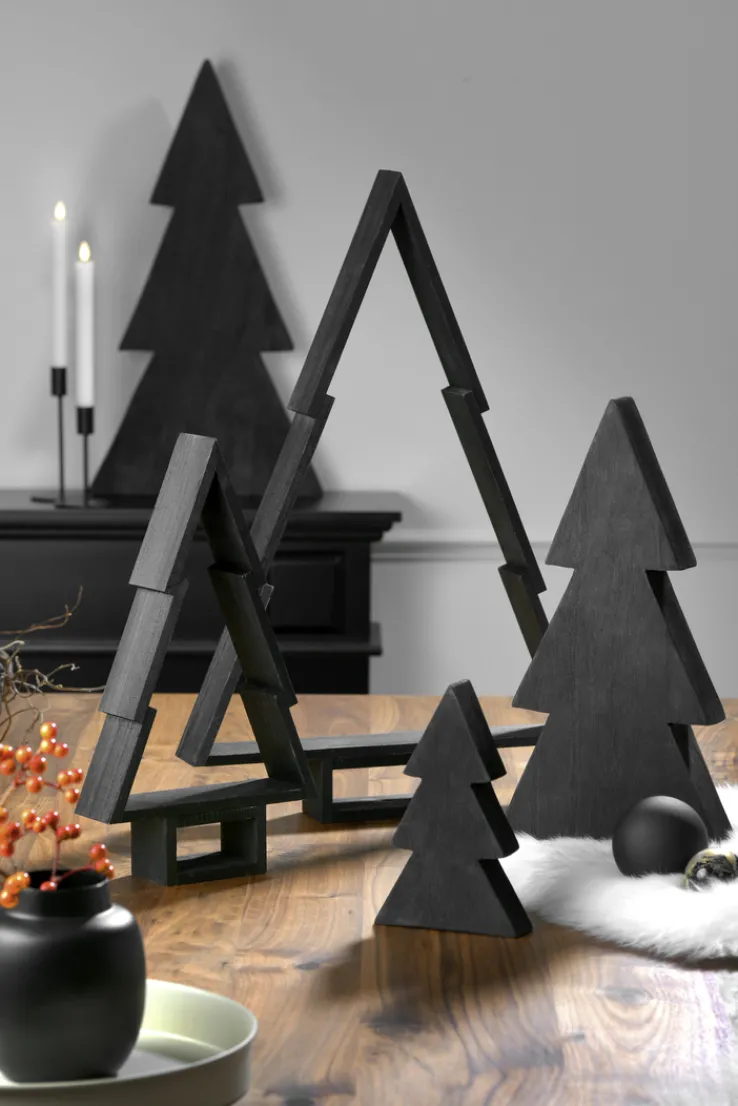 casaNova Weihnachtsdeko Tannenbaum 40 cm Schwarz