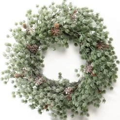 Weihnachtsglanz by casaNOVA casaNOVA Weihnachtskranz Tannenzapfen 50 cm grün