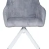 CASAVANTI Armlehnstuhl GENT hellgrau/weiß