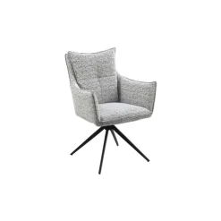 CASAVANTI Armlehnstuhl MARLENE grau/schwarz