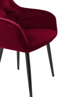 CASAVANTI Armlehnstuhl Samt rot