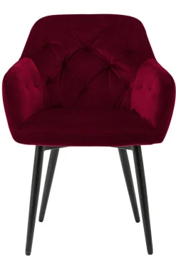 CASAVANTI Armlehnstuhl Samt rot