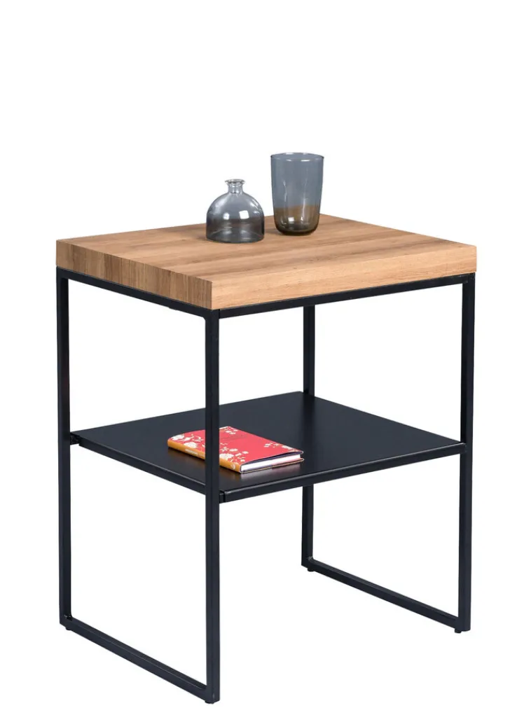 CASAVANTI Beistelltisch 50 x 62 x 40 cm Holznachbildung braun