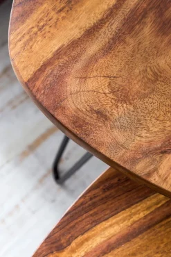 CASAVANTI Beistelltisch 2er-Set schwarz/braun