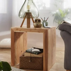 CASAVANTI Beistelltisch MUMBAI 60 x 36 cm Akazie