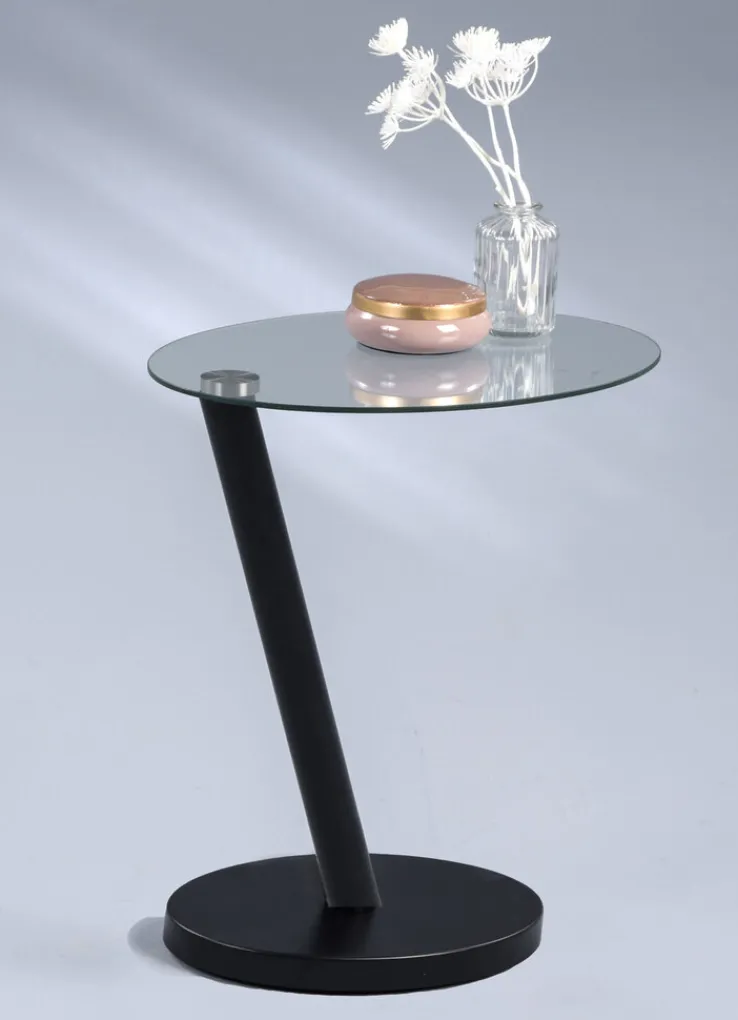 CASAVANTI Beistelltisch ONDA schwarz/ Glas