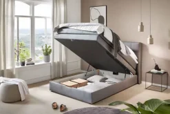 CASAVANTI Boxspringbett AMY 140 x 200 cm grau