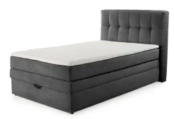 CASAVANTI Boxspringbett AMY 120 x 200 cm Cord grau