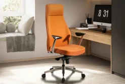 CASAVANTI Bürostuhl 74x125x74 cm Kunstleder braun