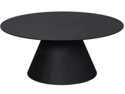 CASAVANTI Couchtisch 90 x 90 cm rund Glaskeramik bronzefarbig