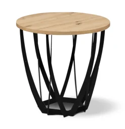 CASAVANTI Couchtisch MELLA 50 x 50 x 50 cm braun/schwarz