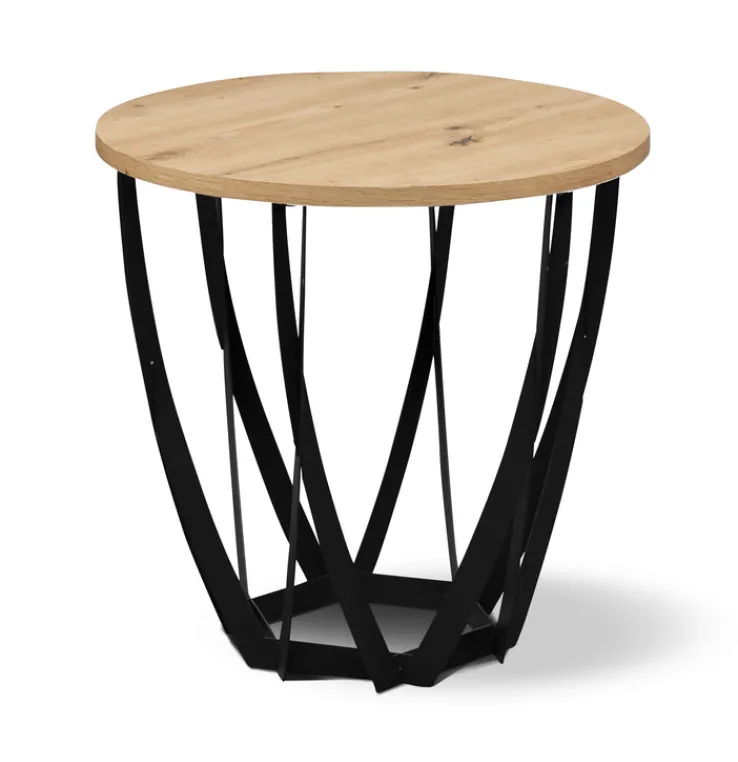 CASAVANTI Couchtisch MELLA 50 x 50 x 50 cm braun/schwarz