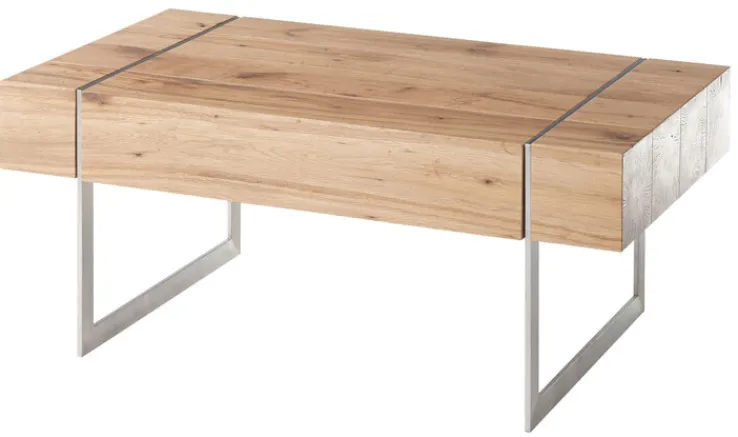 CASAVANTI Couchtisch PAPHOS 110 x 60 cm silber