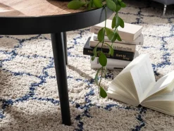 CASAVANTI Couchtisch rund 76 cm Schwarz/ Eiche