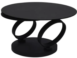 CASAVANTI Couchtisch 80x80(133,5 cm) Glaskeramik Anthrazit