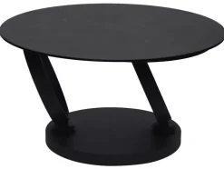 CASAVANTI Couchtisch 80x80(133,5 cm) Glaskeramik Anthrazit