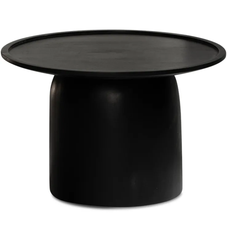 CASAVANTI Couchtisch 60x40 cm Massivholz Mango schwarz