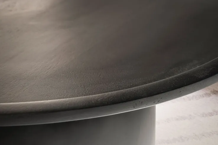 CASAVANTI Couchtisch 60x40 cm Massivholz Mango schwarz