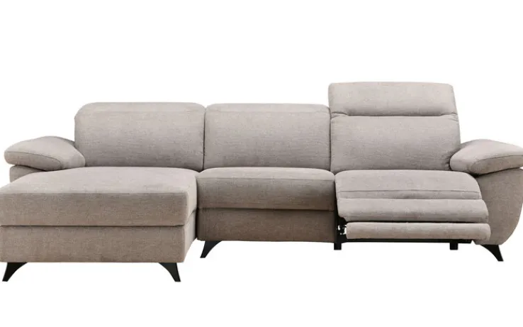 CASAVANTI Ecksofa NINA L 164 x 272 cm stonegrau