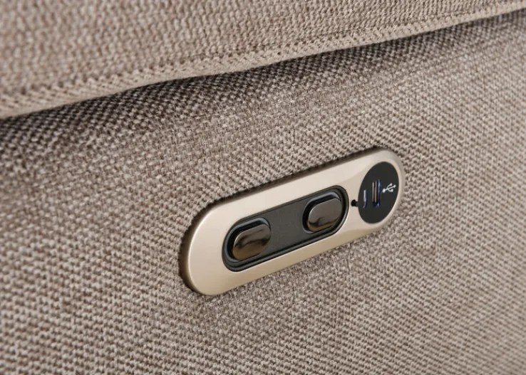 CASAVANTI Ecksofa NINA L 164 x 272 cm stonegrau