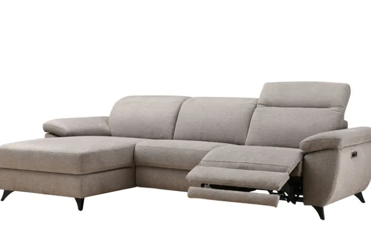 CASAVANTI Ecksofa NINA L 164 x 272 cm stonegrau