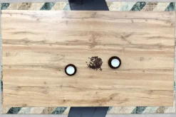 CASAVANTI Esstisch 160 x 90 cm braun/schwarz